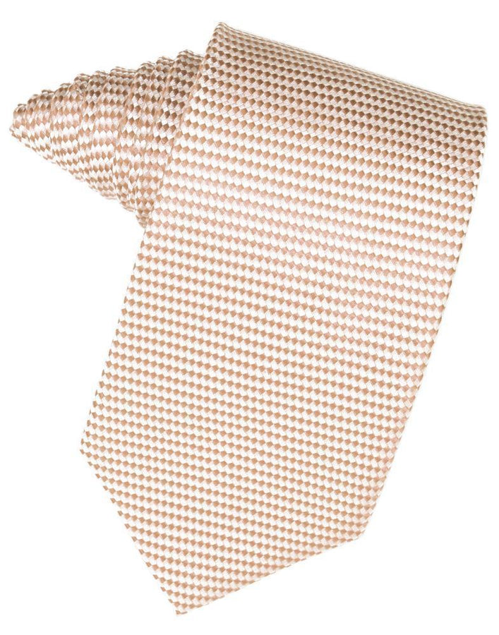 Cardi Self Tie Peach Venetian Necktie