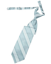 Load image into Gallery viewer, Cardi Pre-Tied Powder Blue Venetian Stripe Necktie