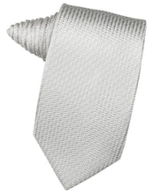 Load image into Gallery viewer, Cardi Self Tie Silver Venetian Necktie
