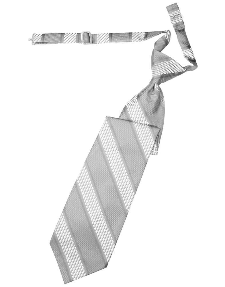 Silver Venetian Stripe Necktie Silver Venetian Stripe Necktie