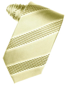 Cardi Self Tie Buttercup Venetian Stripe Necktie