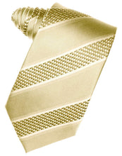 Load image into Gallery viewer, Cardi Self Tie Harvest Maize Venetian Stripe Necktie