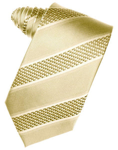 Cardi Self Tie Harvest Maize Venetian Stripe Necktie