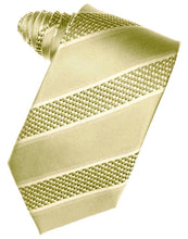 Load image into Gallery viewer, Cardi Self Tie Honey Mint Venetian Stripe Necktie