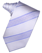 Load image into Gallery viewer, Cardi Self Tie Periwinkle Venetian Stripe Necktie