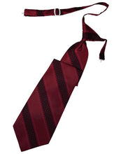 Load image into Gallery viewer, Cardi Pre-Tied Wine Venetian Stripe Necktie