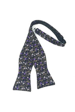 Load image into Gallery viewer, Cardi Self Tie Lavender Enchantment Bow Tie