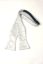 Load image into Gallery viewer, Cardi Self Tie White Enchantment Bow Tie