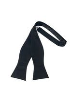 Load image into Gallery viewer, Cardi Self Tie Black Regal Bow Tie
