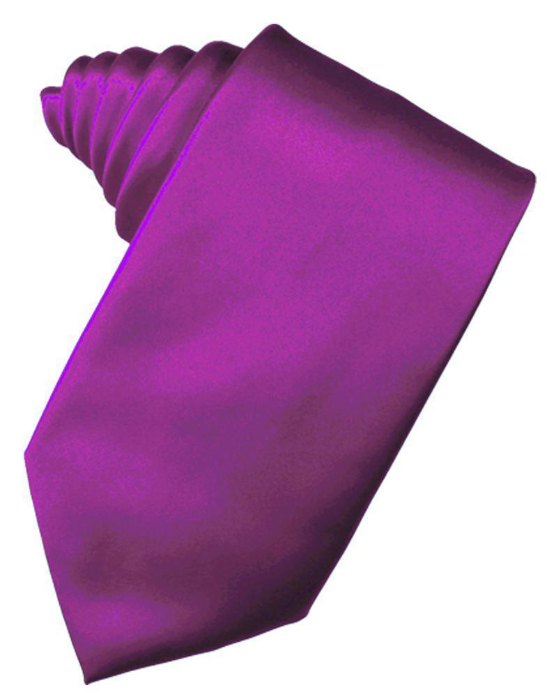 Cardi Self Tie Cassis Luxury Satin Necktie