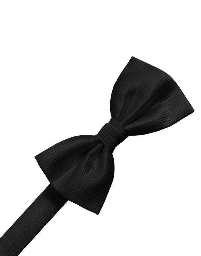 Cristoforo Cardi Pre-Tied Black Faille Silk Bow Tie