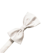 Load image into Gallery viewer, Cristoforo Cardi Pre-Tied Ivory Faille Silk Bow Tie