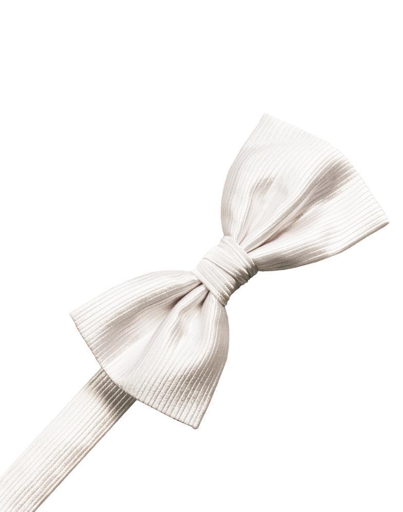 Cristoforo Cardi Pre-Tied Ivory Faille Silk Bow Tie