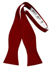 Load image into Gallery viewer, Cristoforo Cardi Self Tie Red Faille Silk Bow Tie