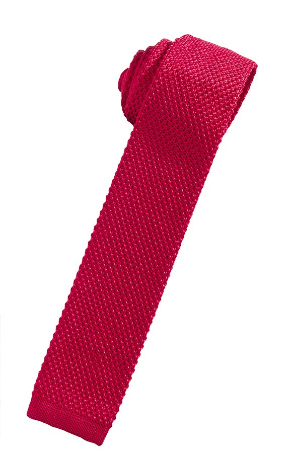 Cristoforo Cardi Red Silk Knit Necktie