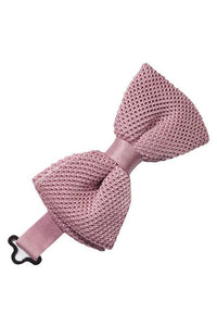 Cristoforo Cardi Rose Silk Knit Bow Tie