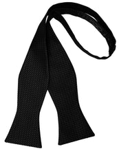 Load image into Gallery viewer, Cristoforo Cardi Self Tie Black Silk Weave Bow Tie