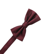 Load image into Gallery viewer, Cristoforo Cardi Pre-Tied Wine Silk Weave Bow Tie