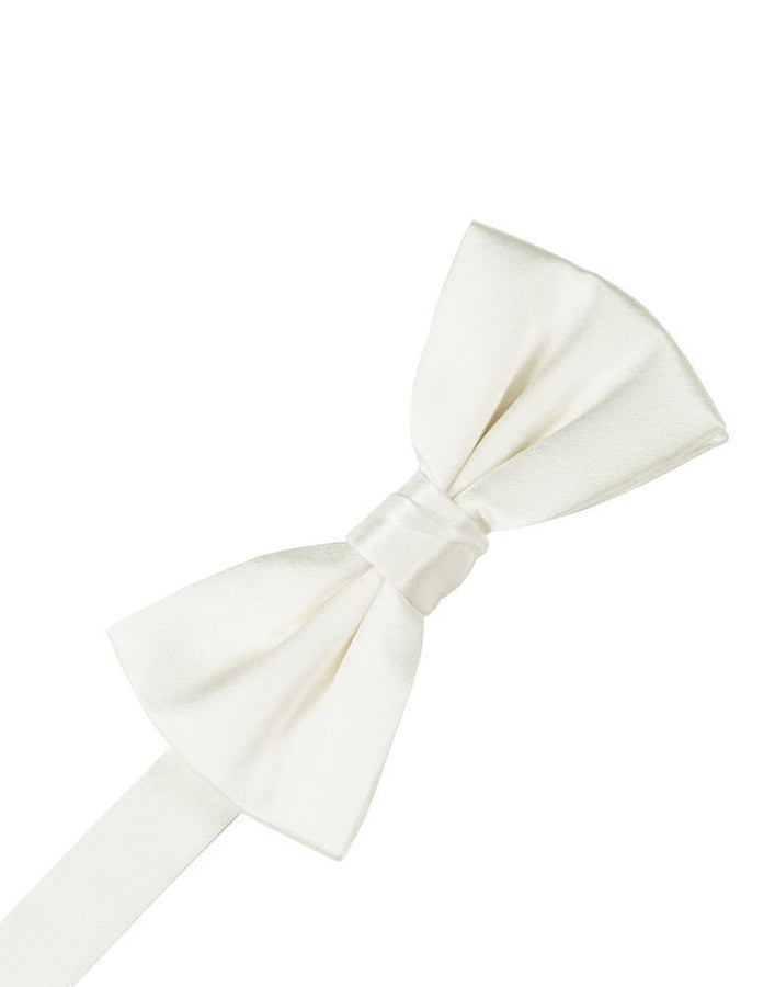 Cristoforo Cardi Pre-Tied Ivory Noble Silk Bow Tie