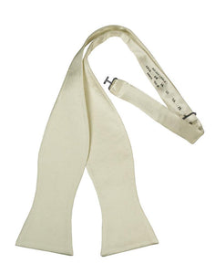 Cristoforo Cardi Self Tie Ivory Noble Silk Bow Tie