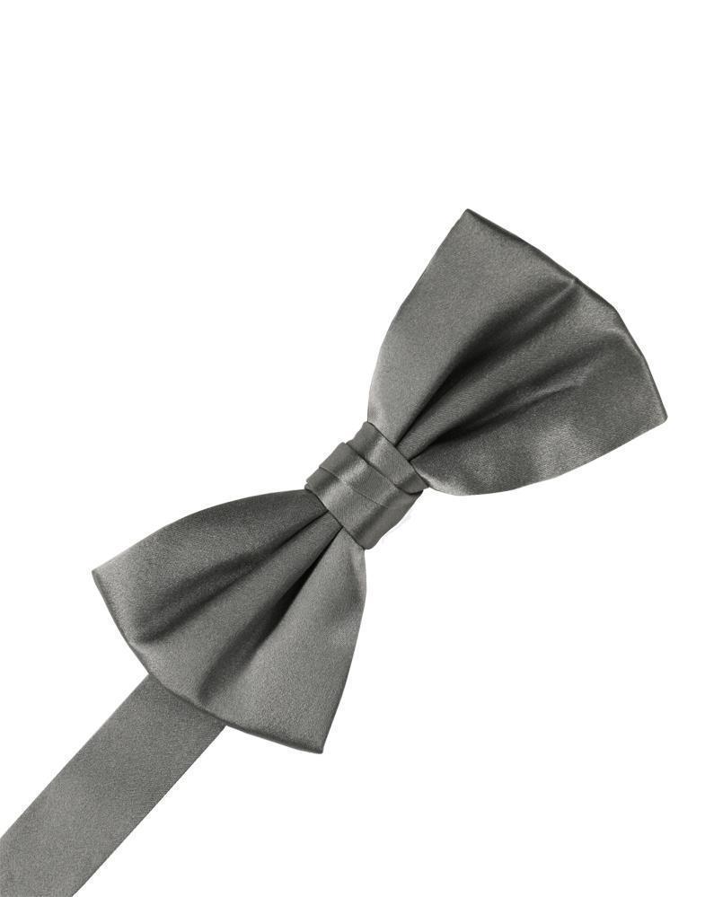 Cristoforo Cardi Pre-Tied Silver Noble Silk Bow Tie