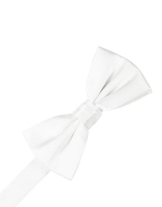 Cristoforo Cardi Pre-Tied White Noble Silk Bow Tie