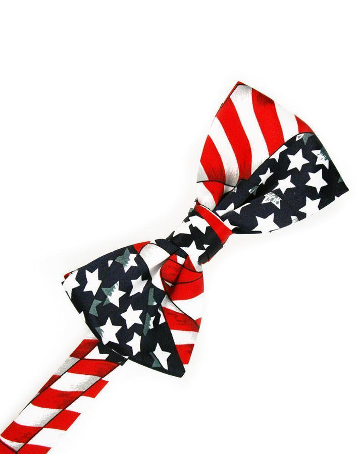 Cardi Pre-Tied Waving Flags Bow Tie