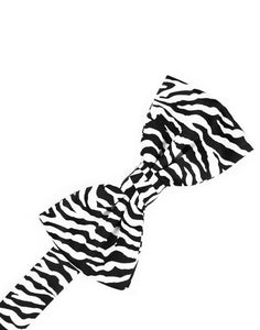 Cardi Pre-Tied Zebra Bow Tie
